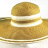 Sun Hat/ Beige & White