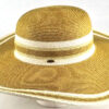 Sun Hat/ Beige & White