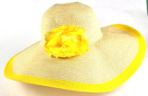 Sun Hat/ Tan & Yellow
