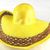 Sun Hat/ Yellow & Brown