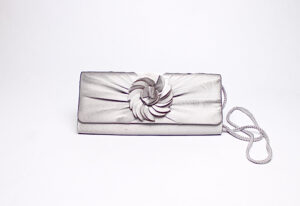 Flower Clutch/ Silver