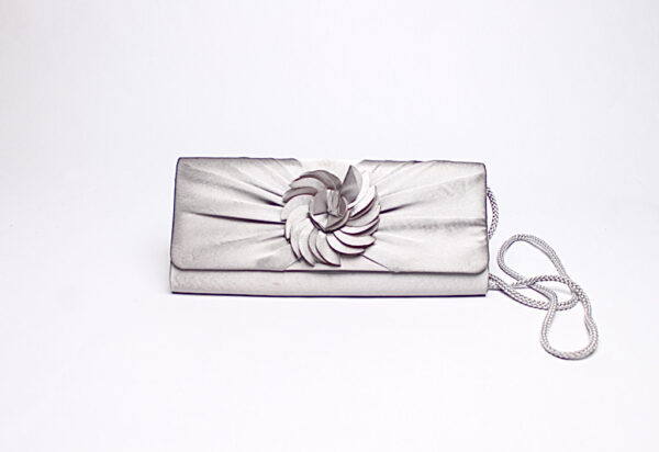 Flower Clutch/ Silver
