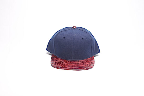 Snap Back/ Blue with Red Reptile Brim