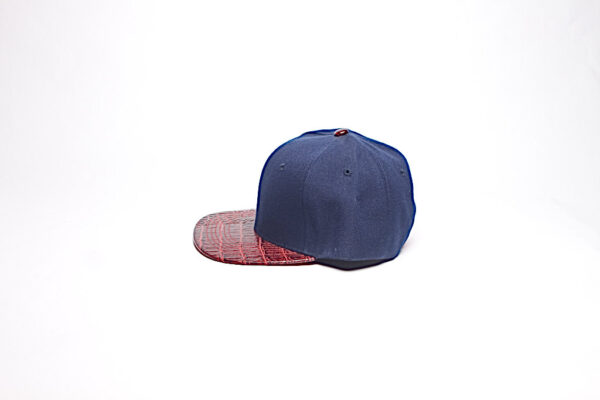 Snap Back/ Blue with Red Reptile Brim