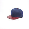Snap Back/ Blue with Red Reptile Brim