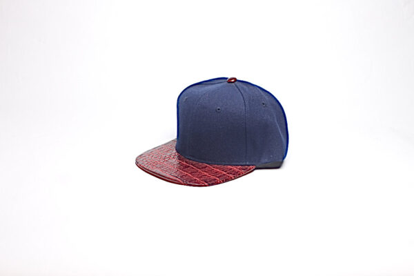 Snap Back/ Blue with Red Reptile Brim