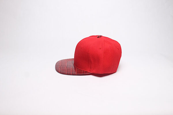 Snap Back/ Red with Red Reptile Brim