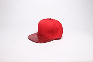 Snap Back/ Red with Red Reptile Brim