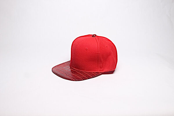 Snap Back/ Red with Red Reptile Brim