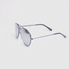 Aviator Pilot Wireframe/ Black with Mirror Lens