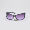 Flower Frames/ Black with Purple Lens