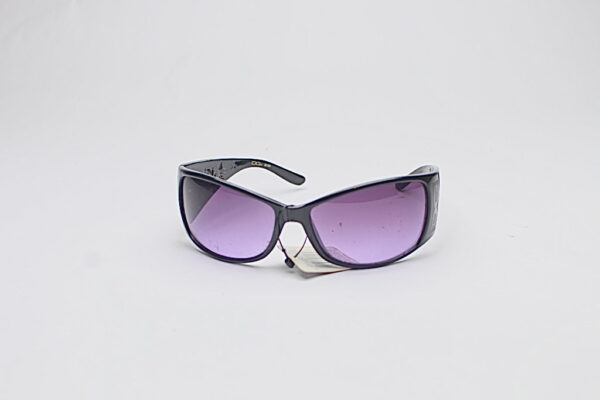Flower Frames/ Black with Purple Lens