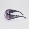 Flower Frames/ Black with Purple Lens