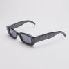 Faux Leather Reptile Print Frames/ Rectangle Midnight Blue