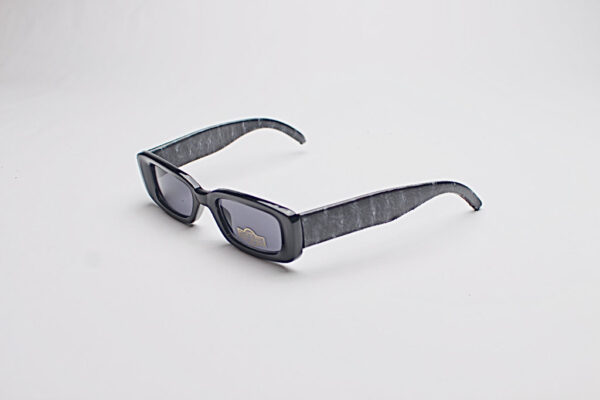 Faux Leather Reptile Print Frames/ Rectangle Midnight Blue