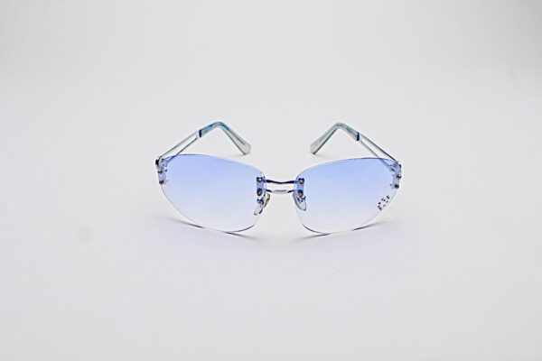 Oval Hearts  Blue Lens