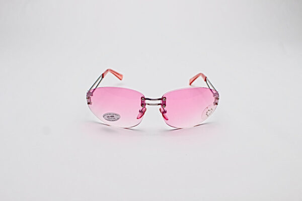 Oval Hearts  Pink Lens