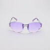 Oval Hearts Purple Lens