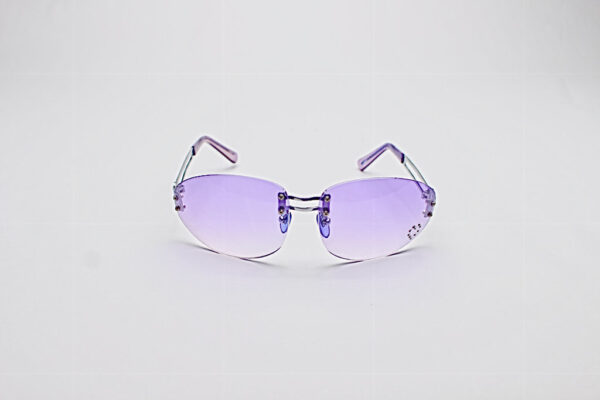 Oval Hearts Purple Lens