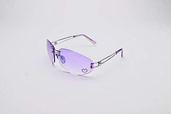 Oval Hearts Purple Lens