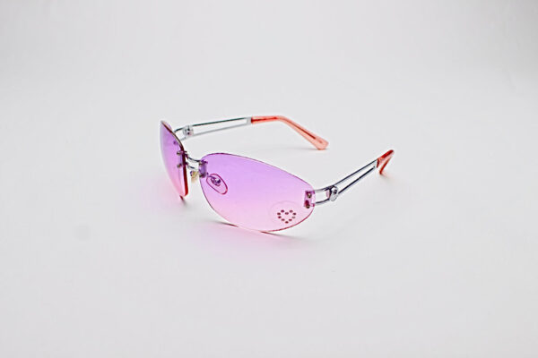 Oval Hearts Purple & Pink Lens