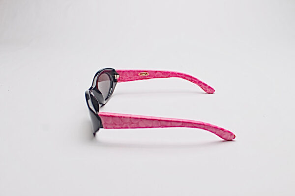 Faux Leather Reptile Print Frames/ Oval Pink