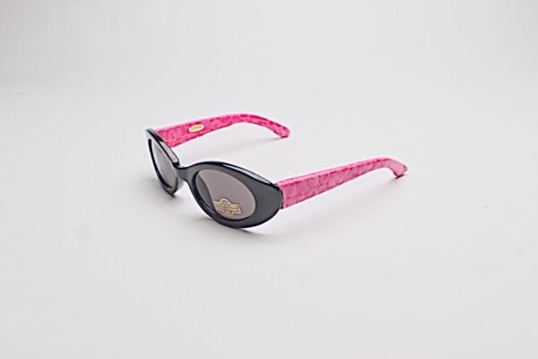 Faux Leather Reptile Print Frames/ Oval Pink