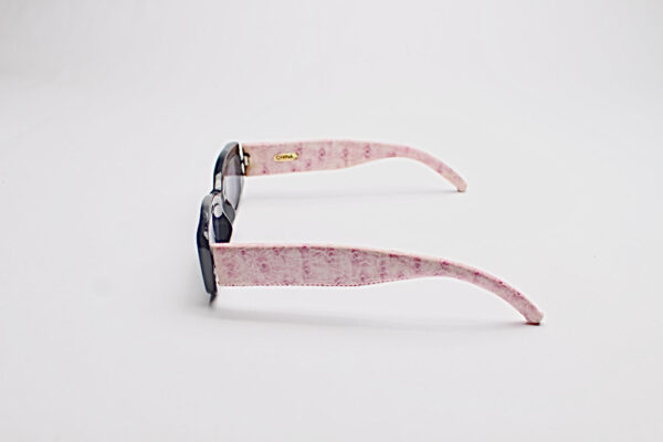 Faux Leather Reptile Print Frames/ Rectangle Peppermint Pink