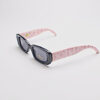 Faux Leather Reptile Print Frames/ Rectangle Peppermint Pink