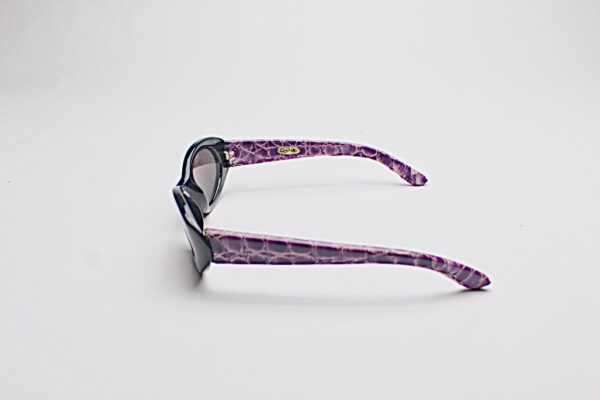 Faux Leather Reptile Print Frames/ Oval Purple