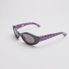 Faux Leather Reptile Print Frames/ Oval Purple