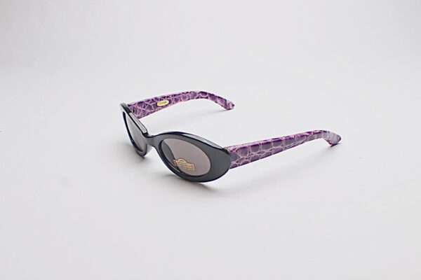 Faux Leather Reptile Print Frames/ Oval Purple