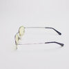 Wire Frame Silver/ Oval Yellow Lens