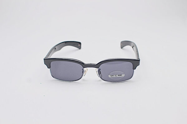 Small Face Browline/ Black with Silver Trim