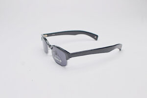 Small Face Browline/ Black with Silver Trim