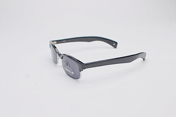 Small Face Browline/ Black with Silver Trim