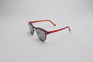 Tortoiseshell & Black Trim Mirror Tint Browlines Slant_lzn Browline Tortoiseshell & Black Trim/ Mirror Tint Lens