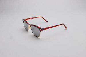 Tortoiseshell & Gold Trim Mirror Tint Browlines Slant_lzn Browline Tortoiseshell & Gold Trim/ Mirror Tint Lens