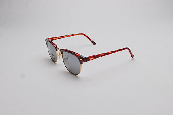 Browline Tortoiseshell & Gold Trim/ Mirror Tint Lens