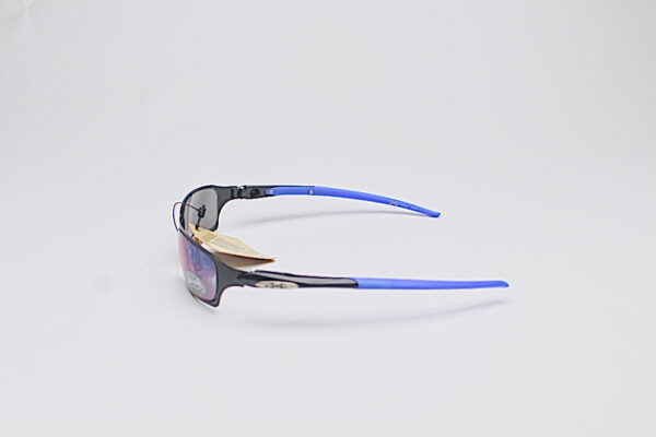 X Loop Vintage Rectangles/ Silver & Blue