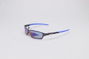 X Loop Vintage Rectangles/ Silver & Blue